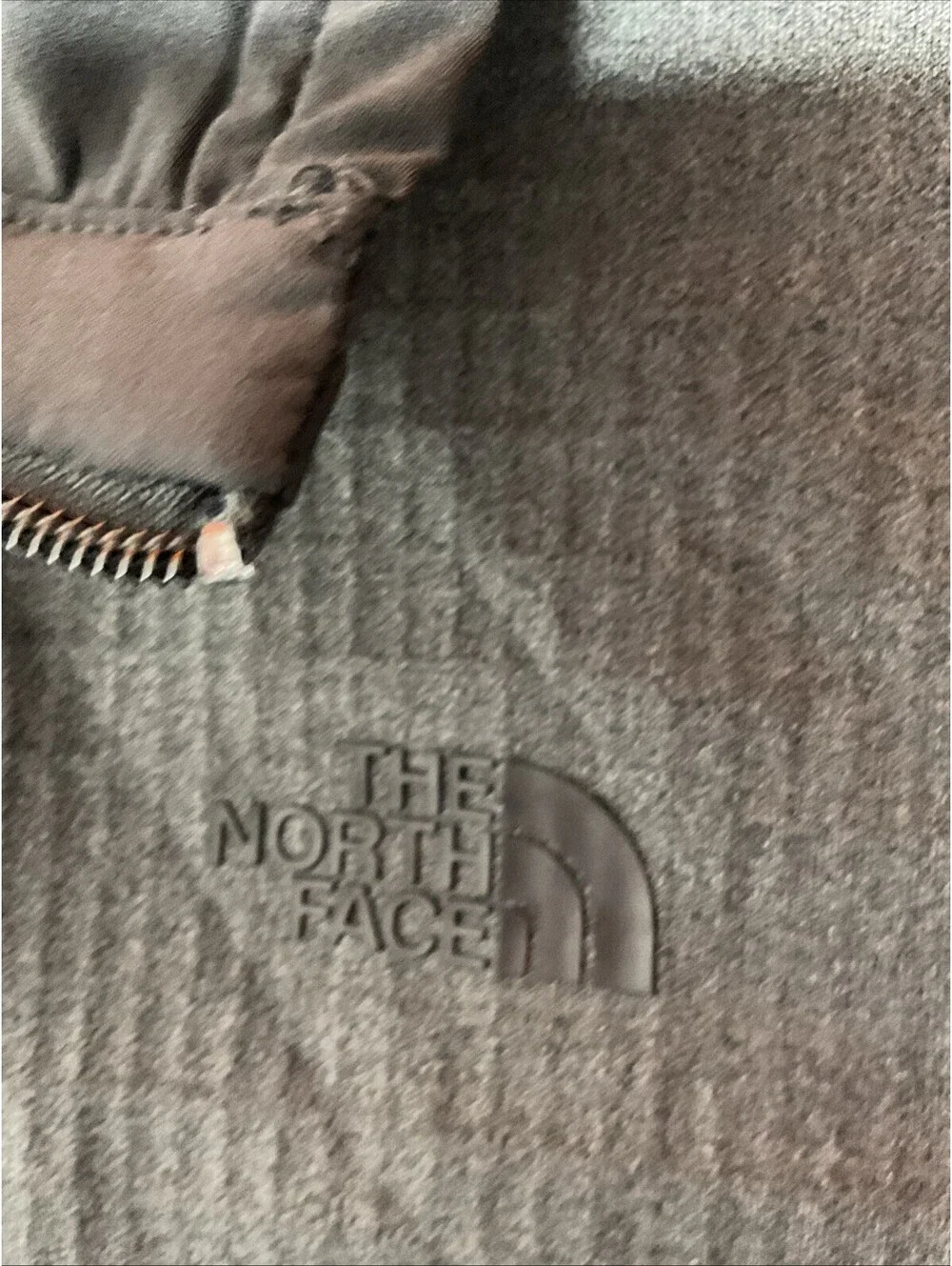 The North Face Soft Shell Waffle Grid Jacket Mens XL Full Zip Gray Black